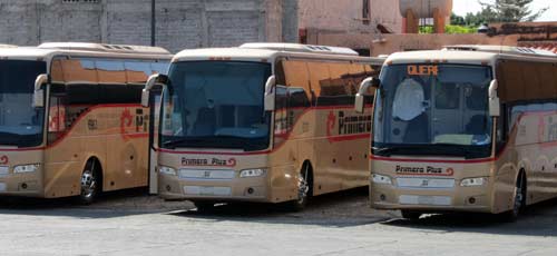 Os Ônibus de Guanajuato para a Cidade do México