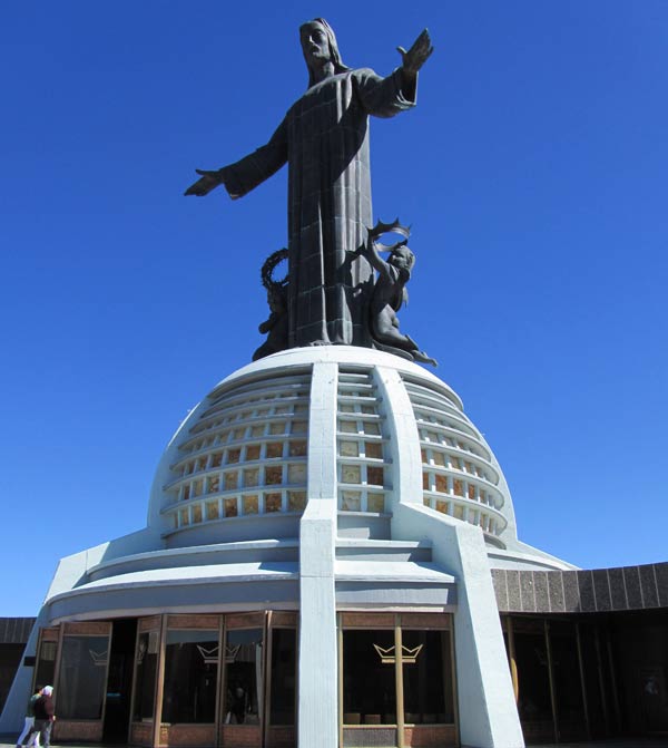 A Estátua do Cristo Rey em Guanajuato