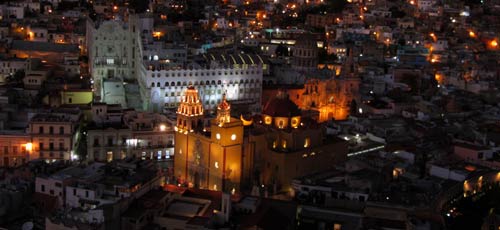 A Basílica durante a noite